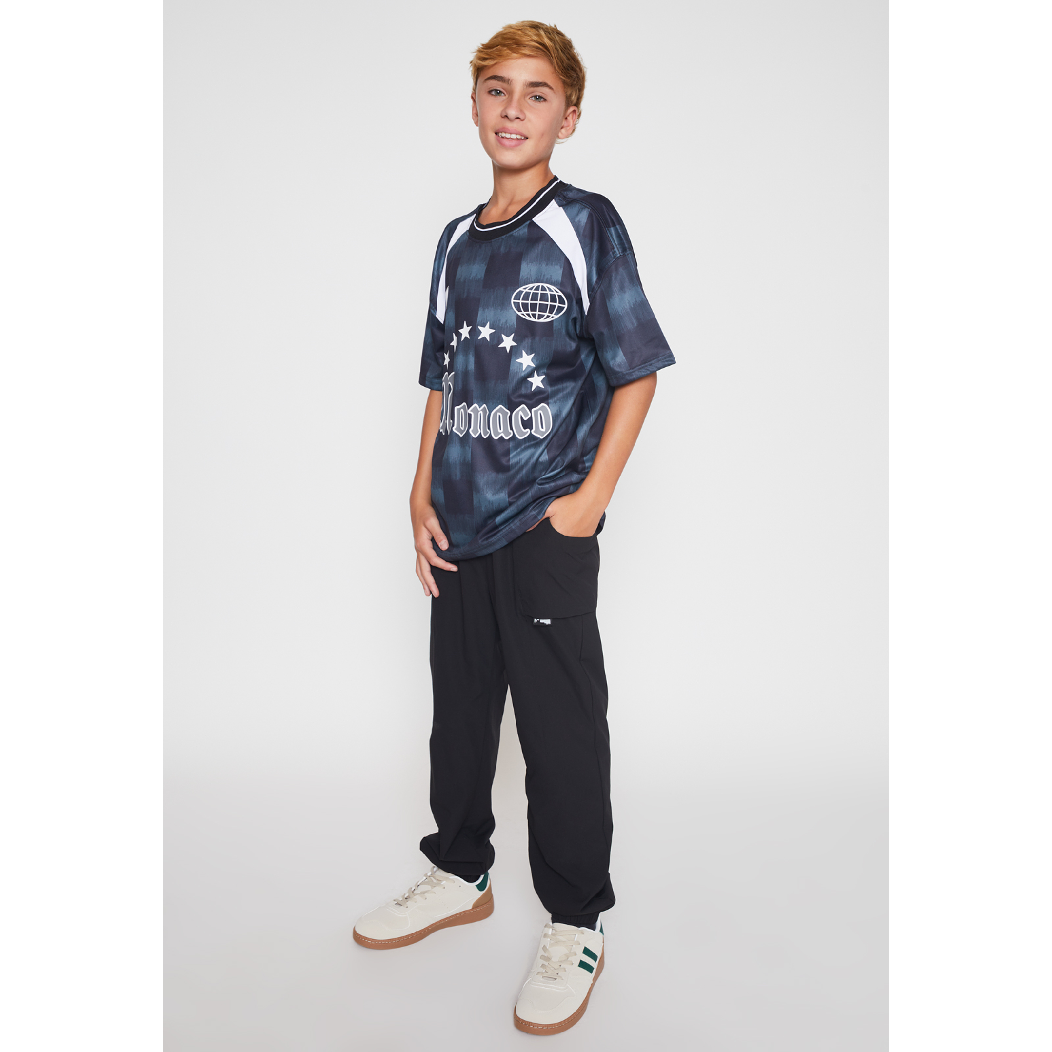 Polera Monaco Fútbol Lolo Negro Familyshop 2