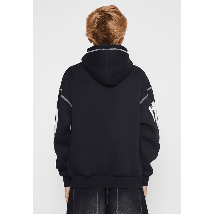 Polerón Contraste Lolo Negro Familyshop 3