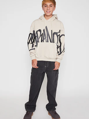 Polerón Contraste Lolo Beige Familyshop