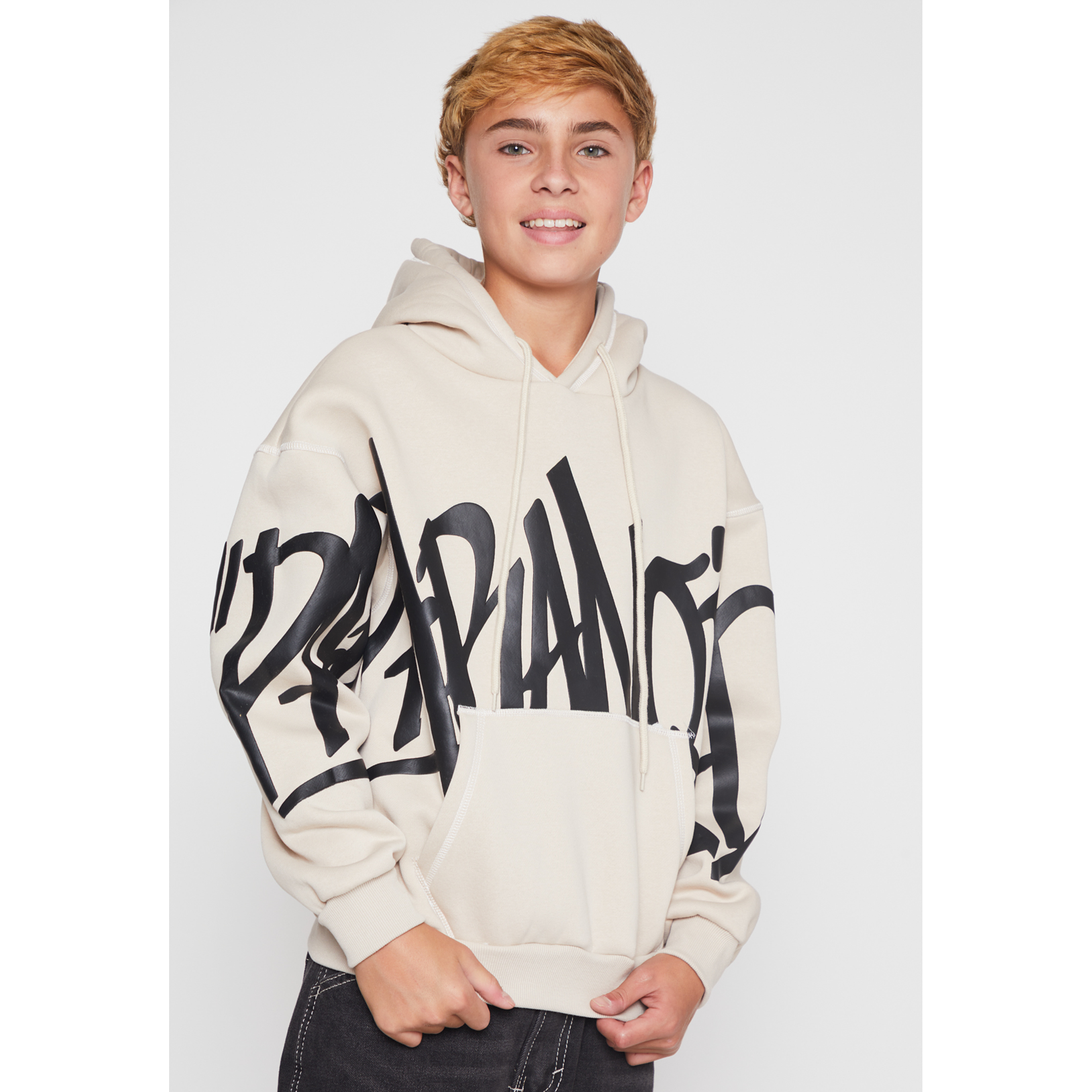 Polerón Contraste Lolo Beige Familyshop 1