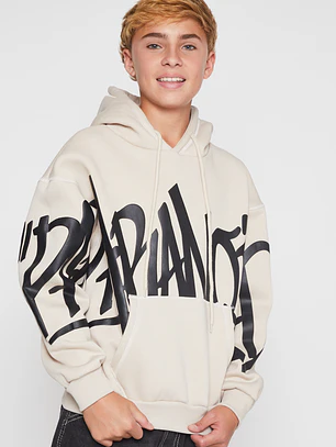 Polerón Contraste Lolo Beige Familyshop