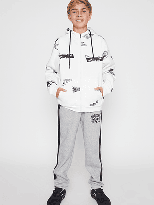 Polerón Texto Lolo Blanco Familyshop