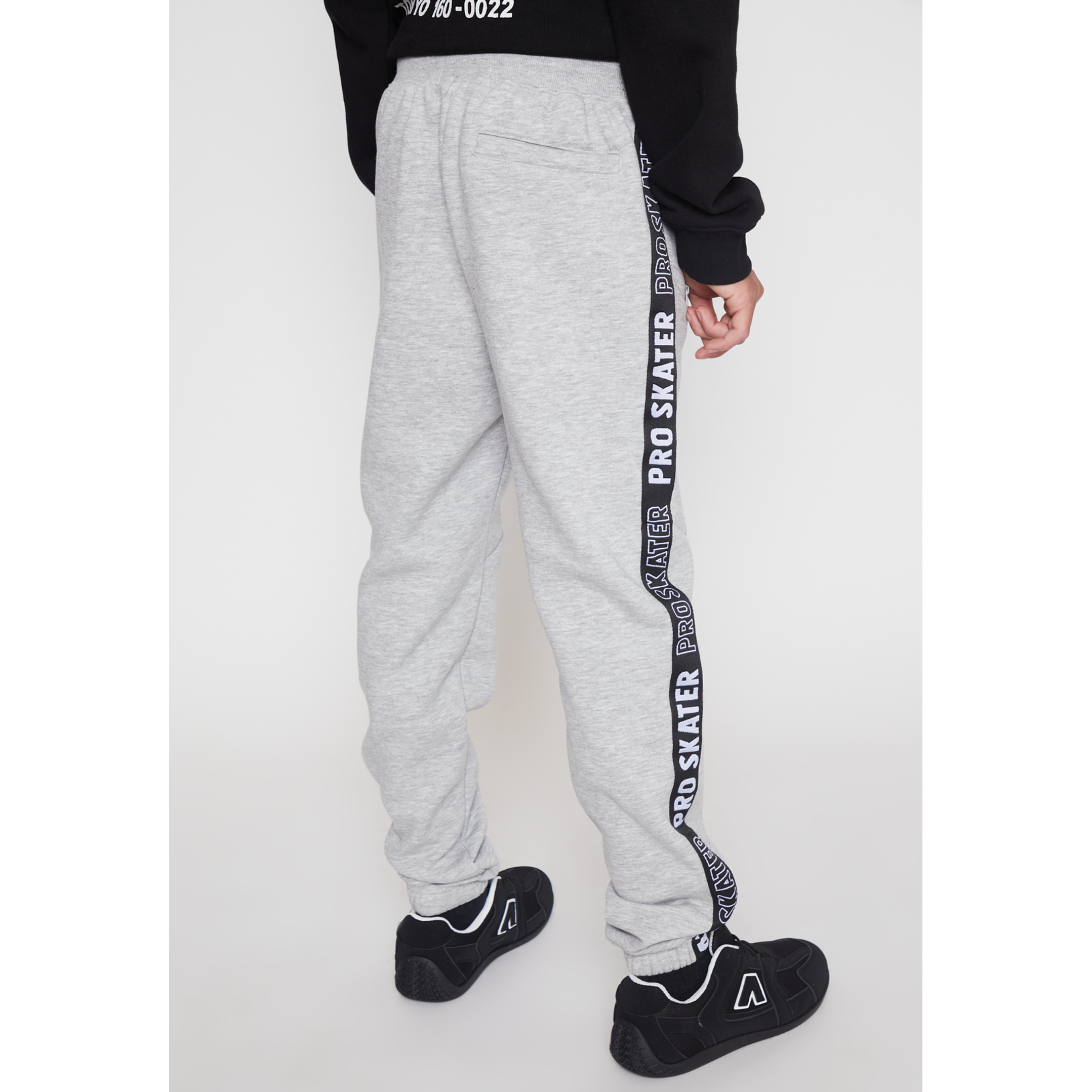 Pantalón Buzo Banda Lateral Lolo Gris Familyshop 3