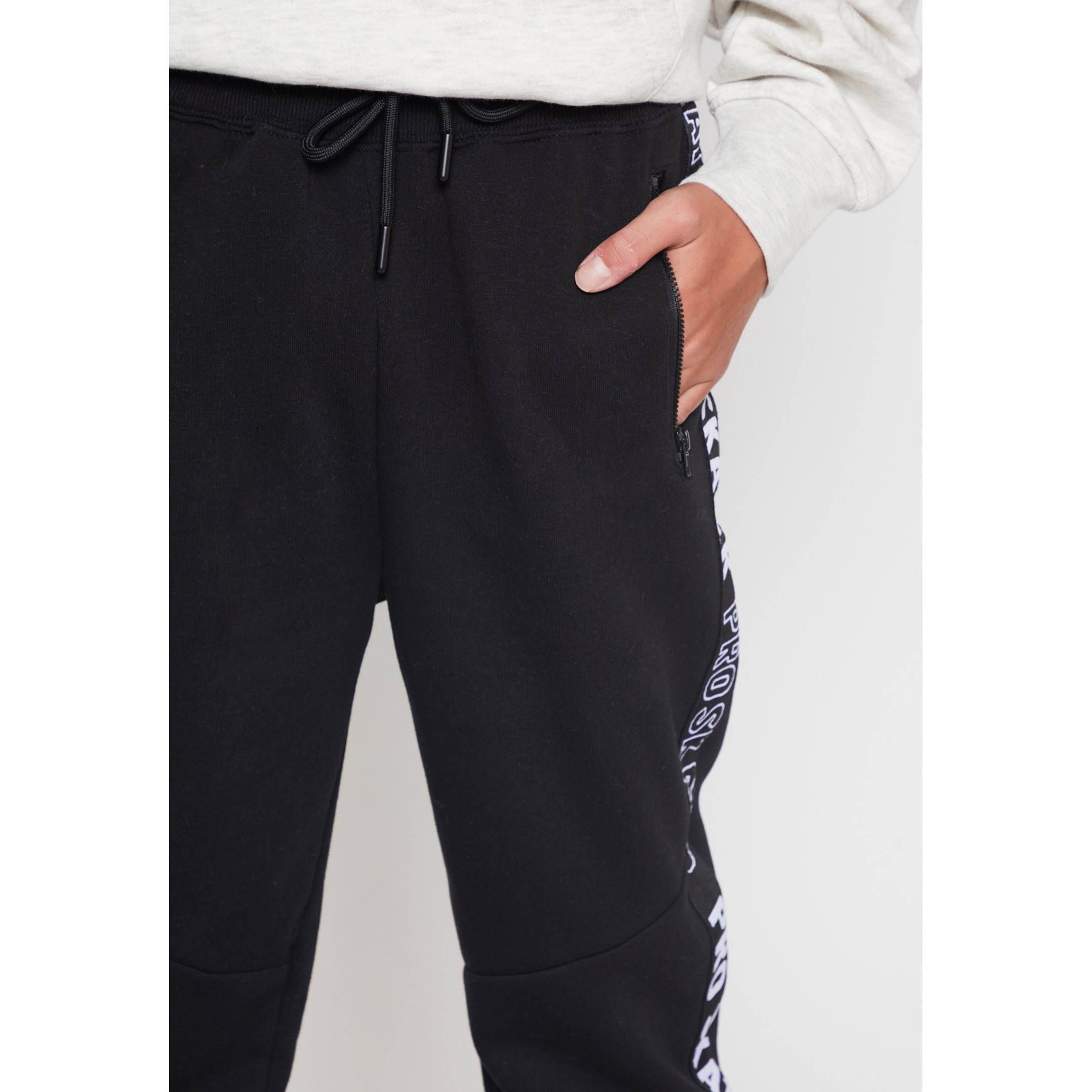 Pantalón Buzo Banda Lateral Lolo Negro Familyshop 3