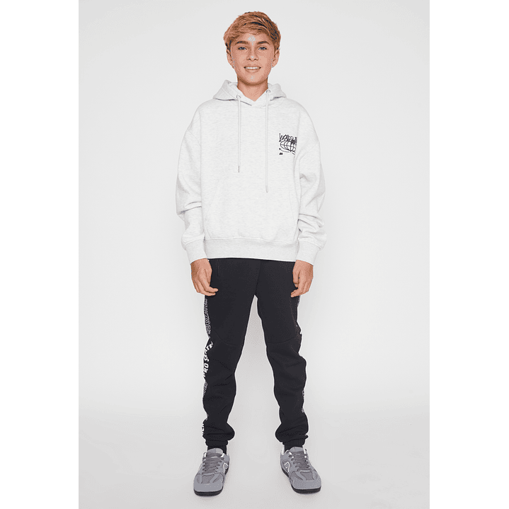 Pantalón Buzo Banda Lateral Lolo Negro Familyshop 2