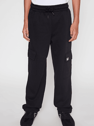 Pantalón Buzo Cargo Lolo Negro Familyshop