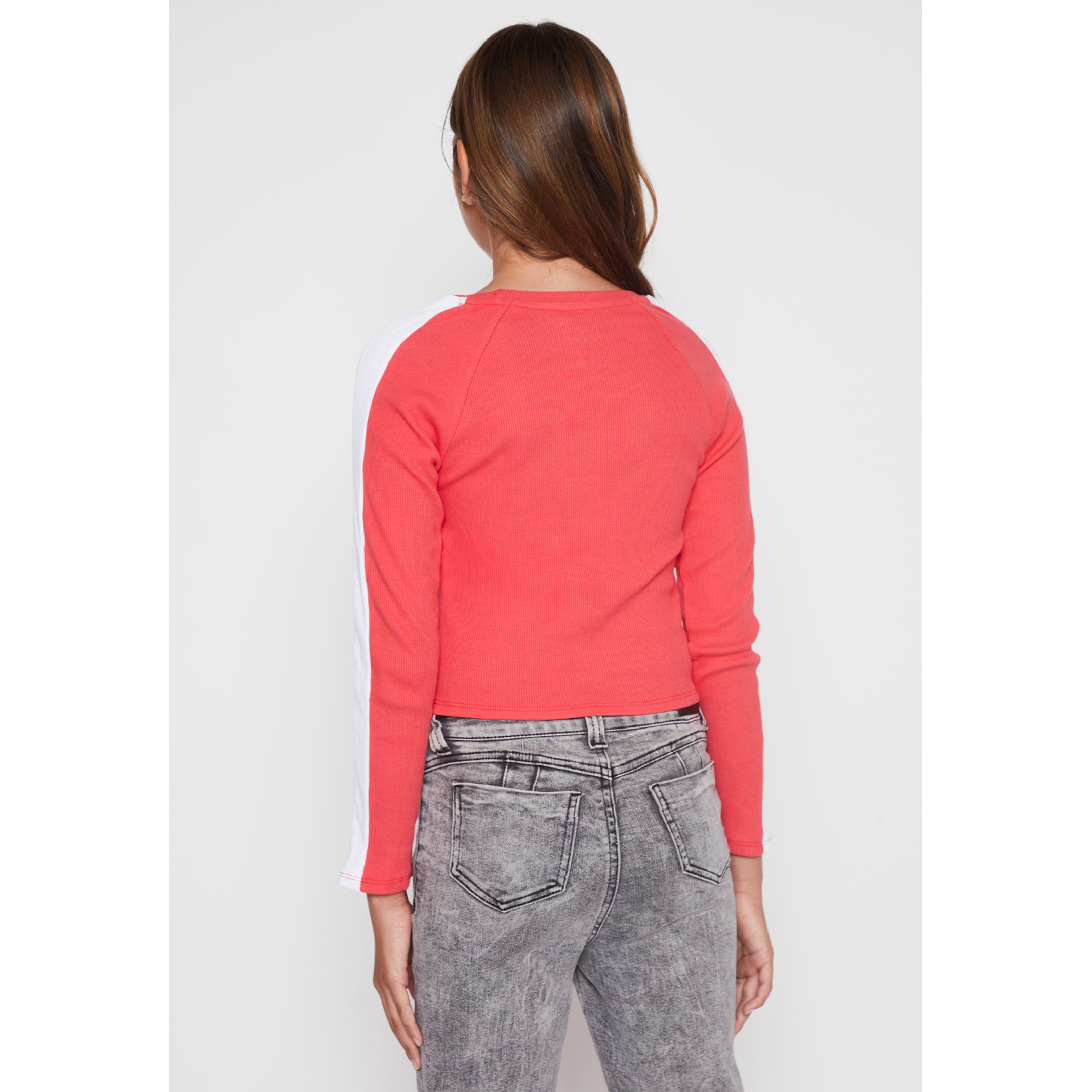 Polera Varsity Bordado Lola Rojo Familyshop 5