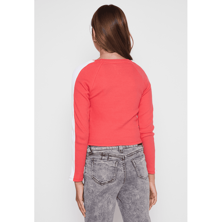 Polera Varsity Bordado Lola Rojo Familyshop 5