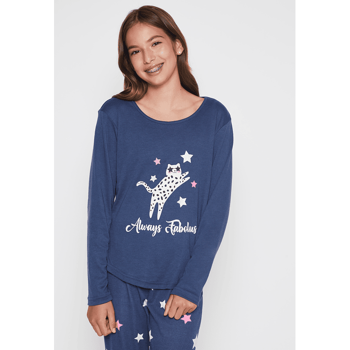 Pijama Jersey Lola Azul Familyshop 2