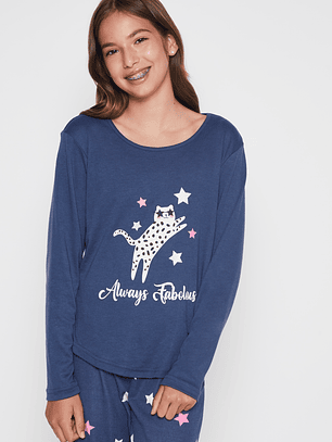 Pijama Jersey Lola Azul Familyshop