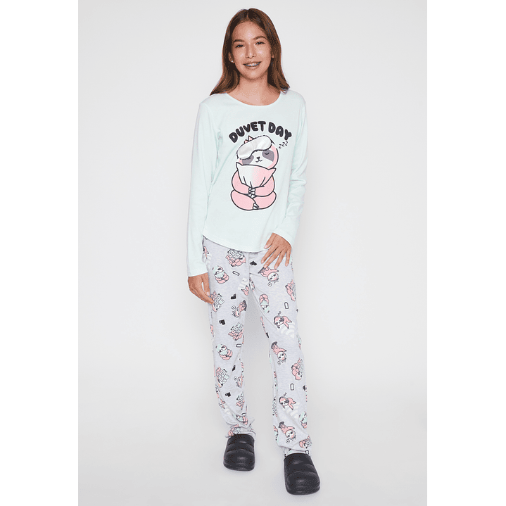 Pijama Jersey Lola Gris Familyshop 1