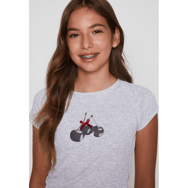 Polera Cherry Lola Gris Familyshop 4