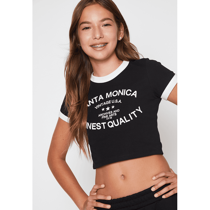 Polera College Lola Negro Familyshop 3