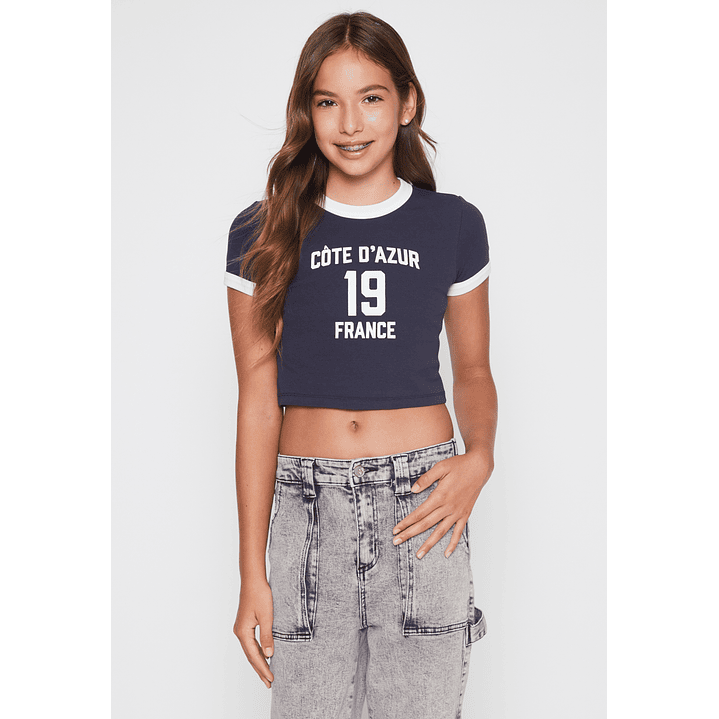 Polera College Lola Azul Familyshop 1