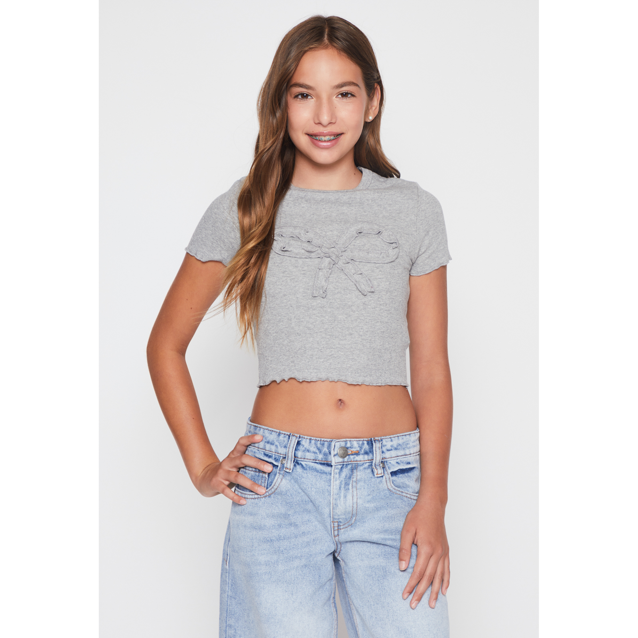 Polera Lazo Lola Gris Familyshop 1
