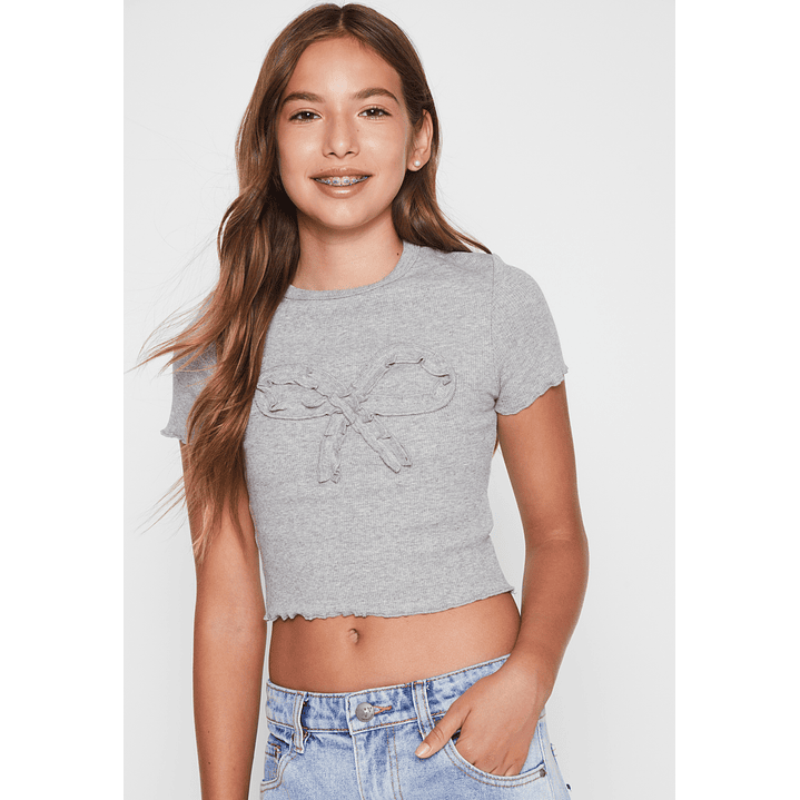 Polera Lazo Lola Gris Familyshop 4
