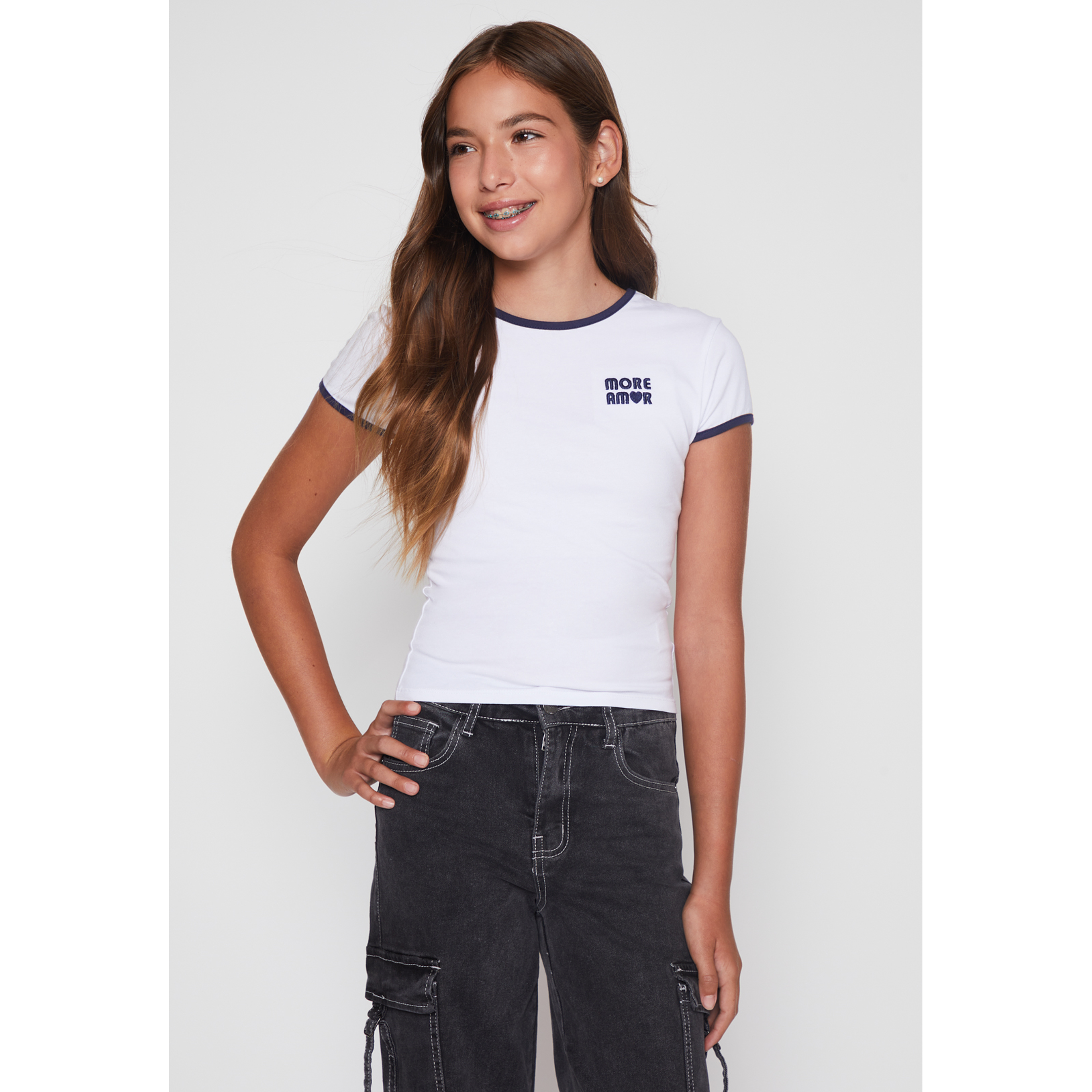 Polera Bordado Lola Blanco Familyshop 1