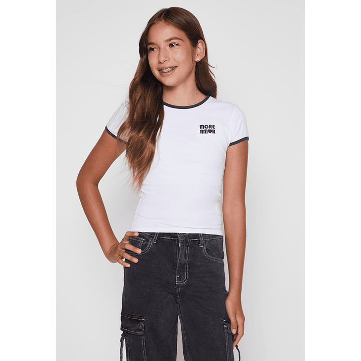 Polera Bordado Lola Blanco Familyshop 1