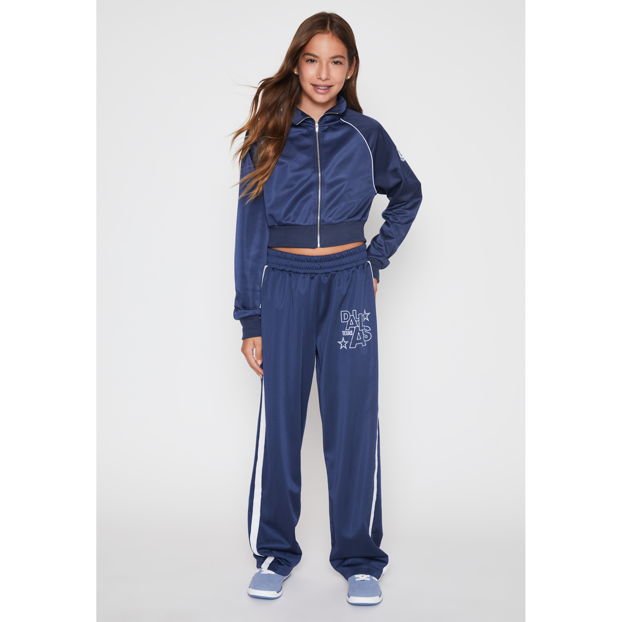 Pantalón Buzo Banda Lateral Lola Azul Familyshop 2