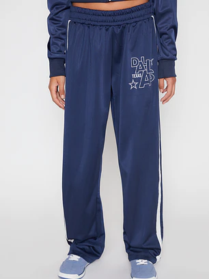 Pantalón Buzo Banda Lateral Lola Azul Familyshop