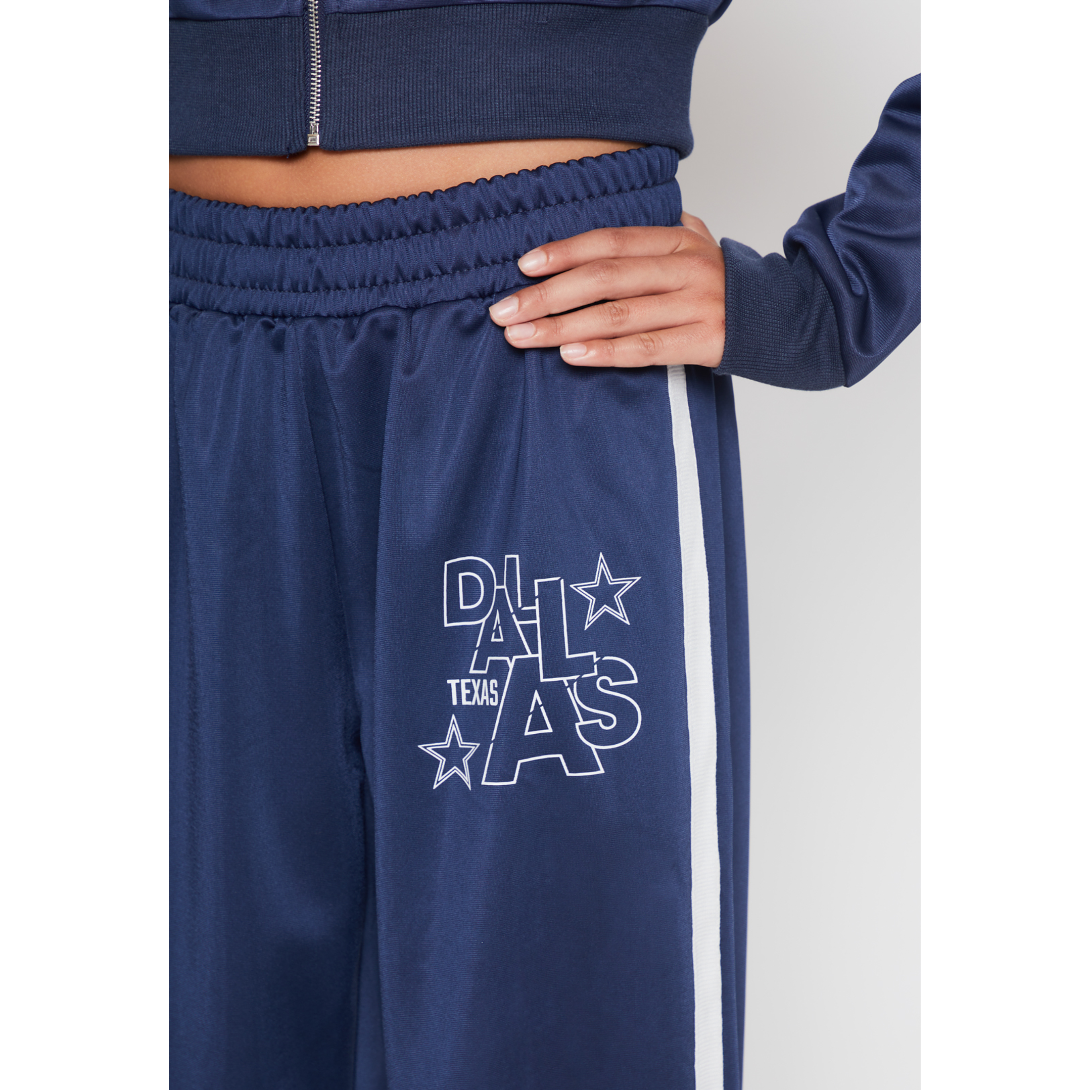 Pantalón Buzo Banda Lateral Lola Azul Familyshop 4