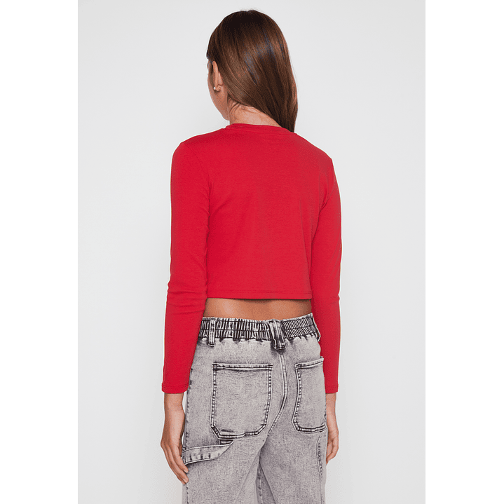 Polera Varsity Lola Rojo Familyshop 3