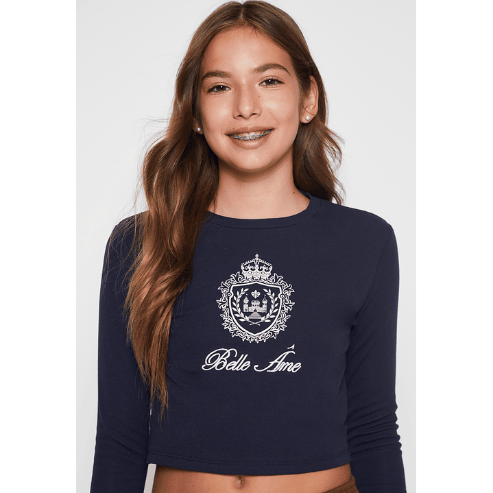 Polera Varsity Lola Azul Familyshop 4