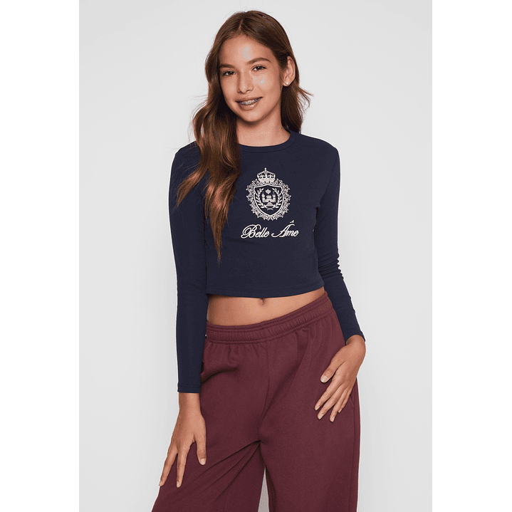 Polera Varsity Lola Azul Familyshop 1