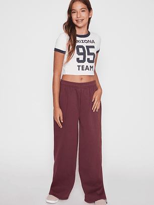 Pantalón Buzo Baggy Lola Burdeo Familyshop