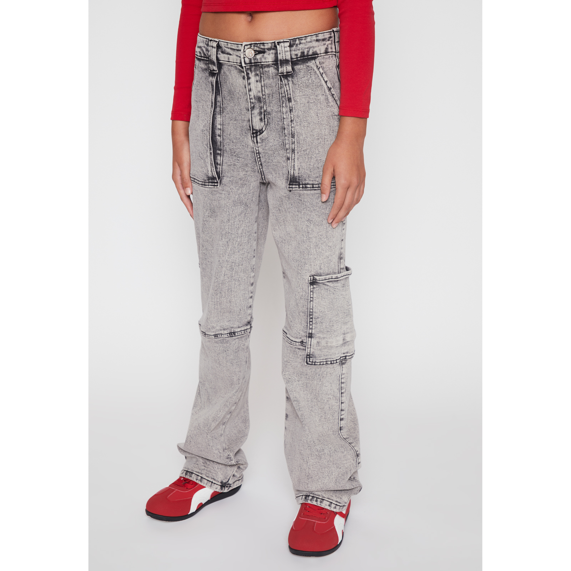 Jeans Wide Leg Lola Gris Familyshop 1