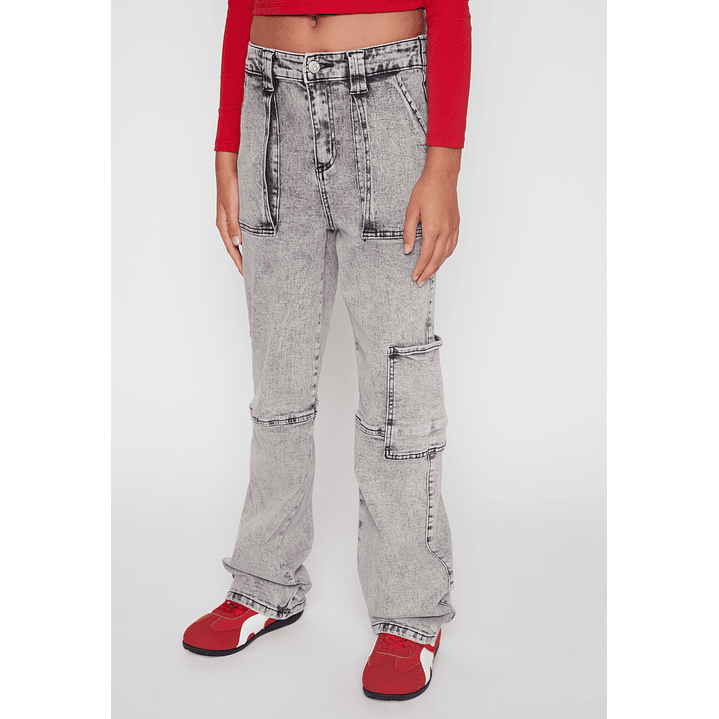 Jeans Wide Leg Lola Gris Familyshop 1