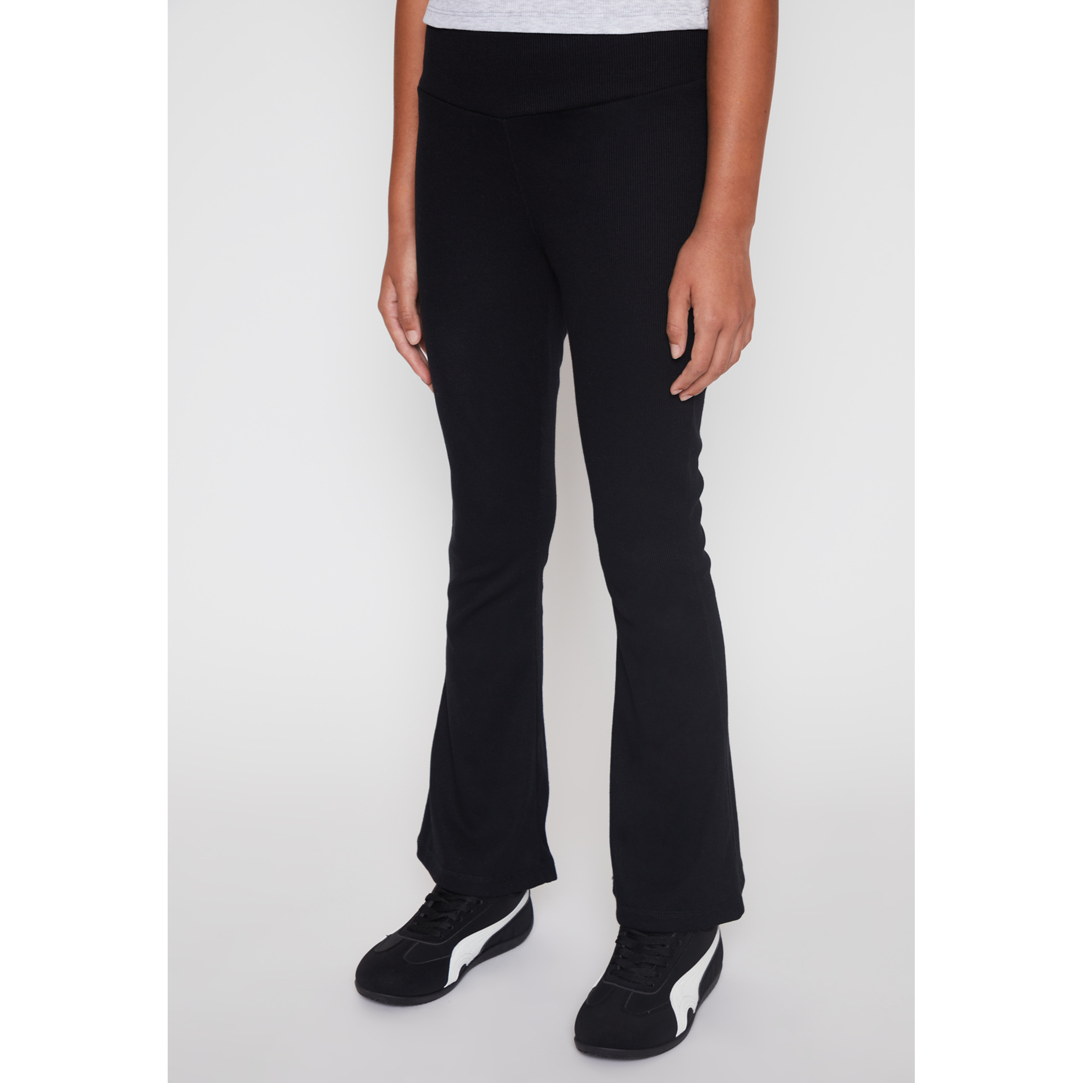 Calza Flare Pretina Ancha Lola Negro Familyshop 1