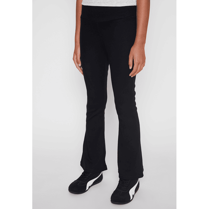 Calza Flare Pretina Ancha Lola Negro Familyshop 1