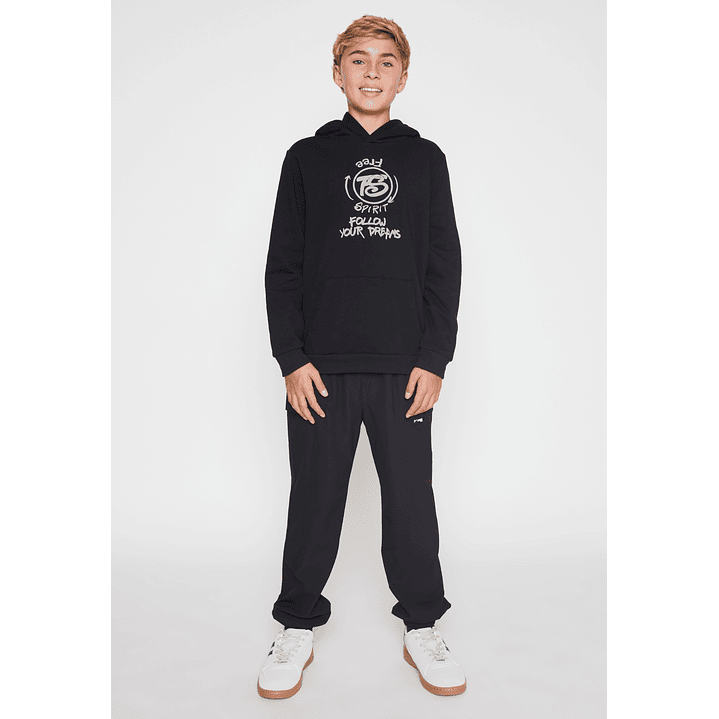 Polerón Graffiti Espalda Lolo Negro Familyshop 2