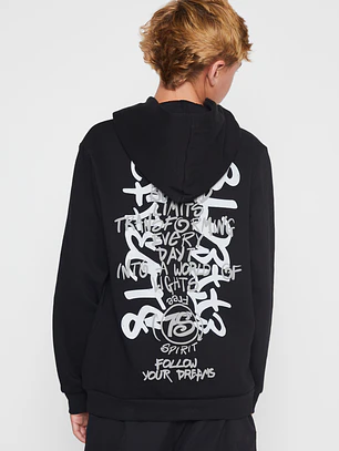 Polerón Graffiti Espalda Lolo Negro Familyshop