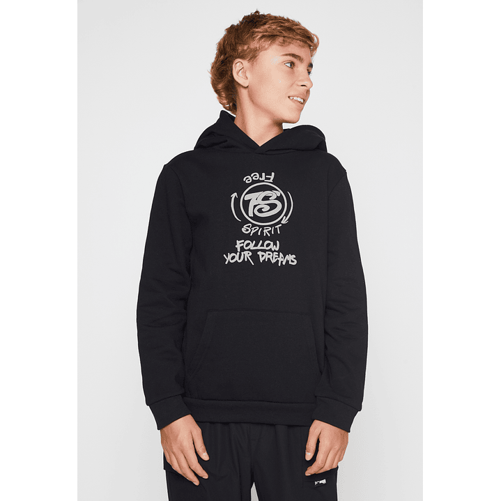 Polerón Graffiti Espalda Lolo Negro Familyshop 1