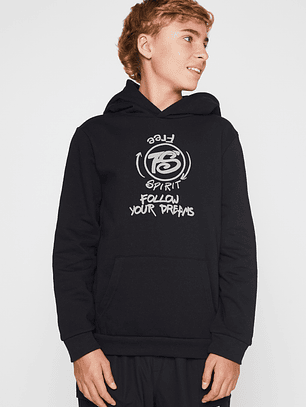 Polerón Graffiti Espalda Lolo Negro Familyshop