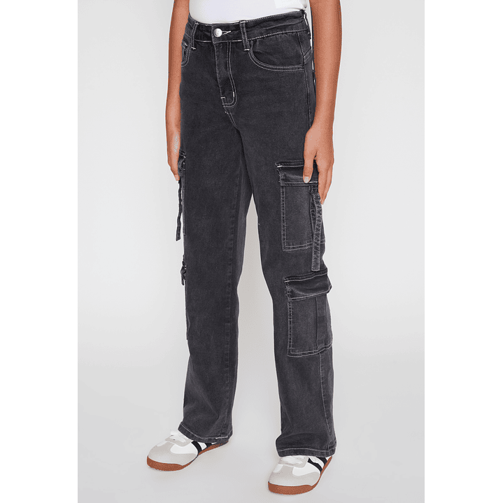 Jeans Cargo Lola Negro Familyshop 1