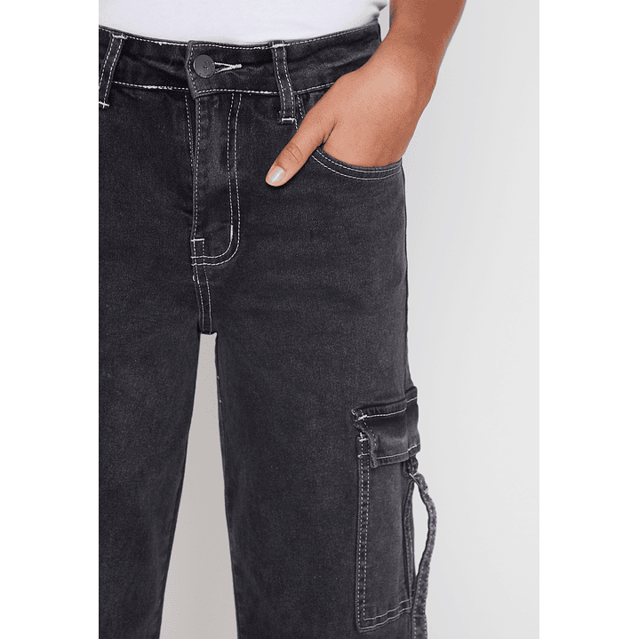 Jeans Cargo Lola Negro Familyshop 3