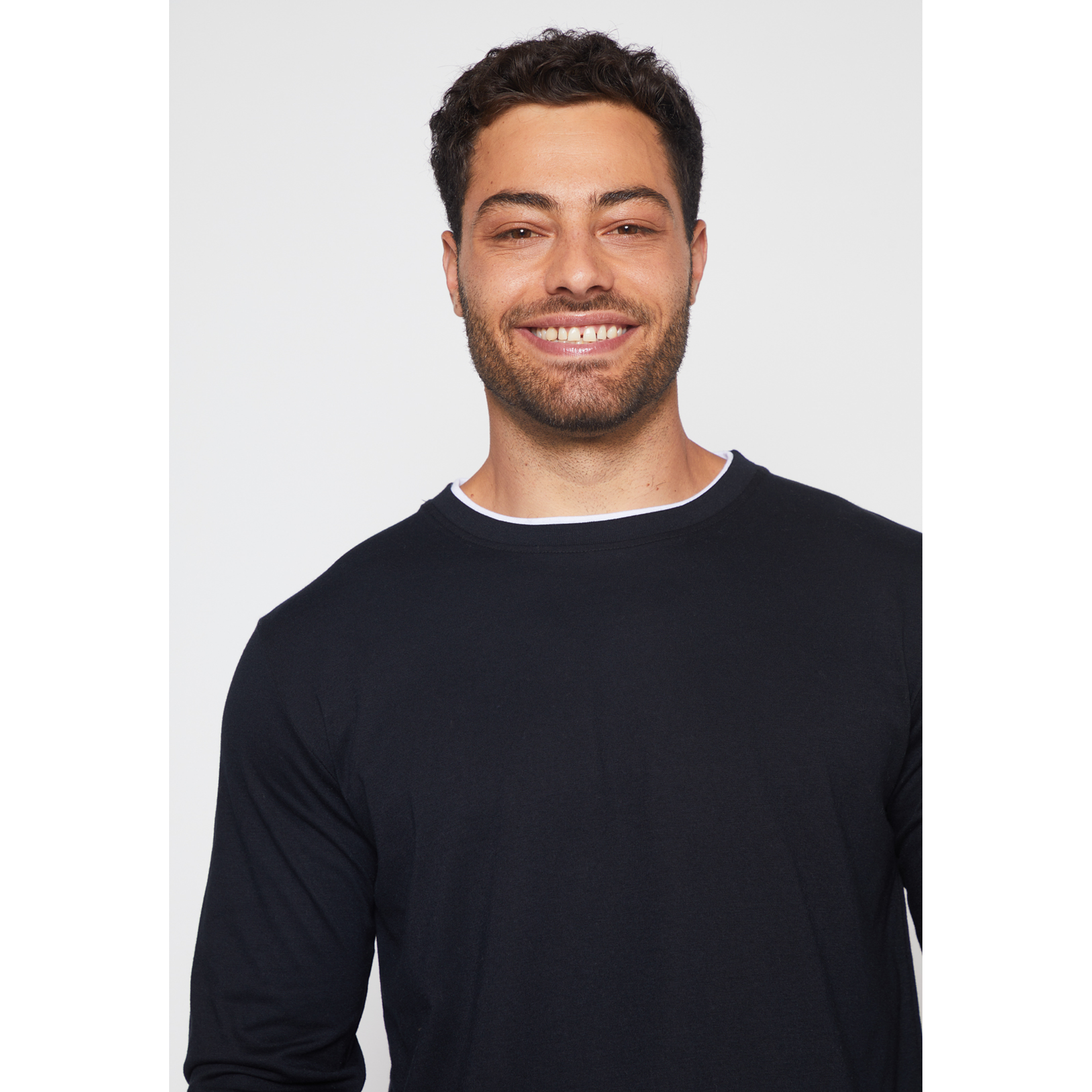 Polera Falso Hombre Negro Familyshop 4