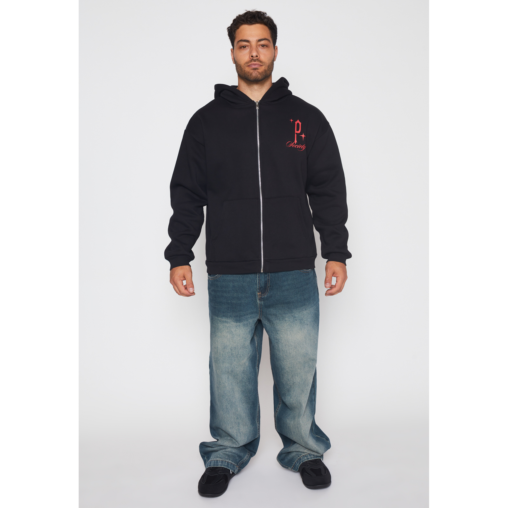 Polerón Ave Hombre Negro Familyshop 2