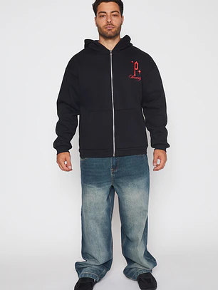 Polerón Ave Hombre Negro Familyshop