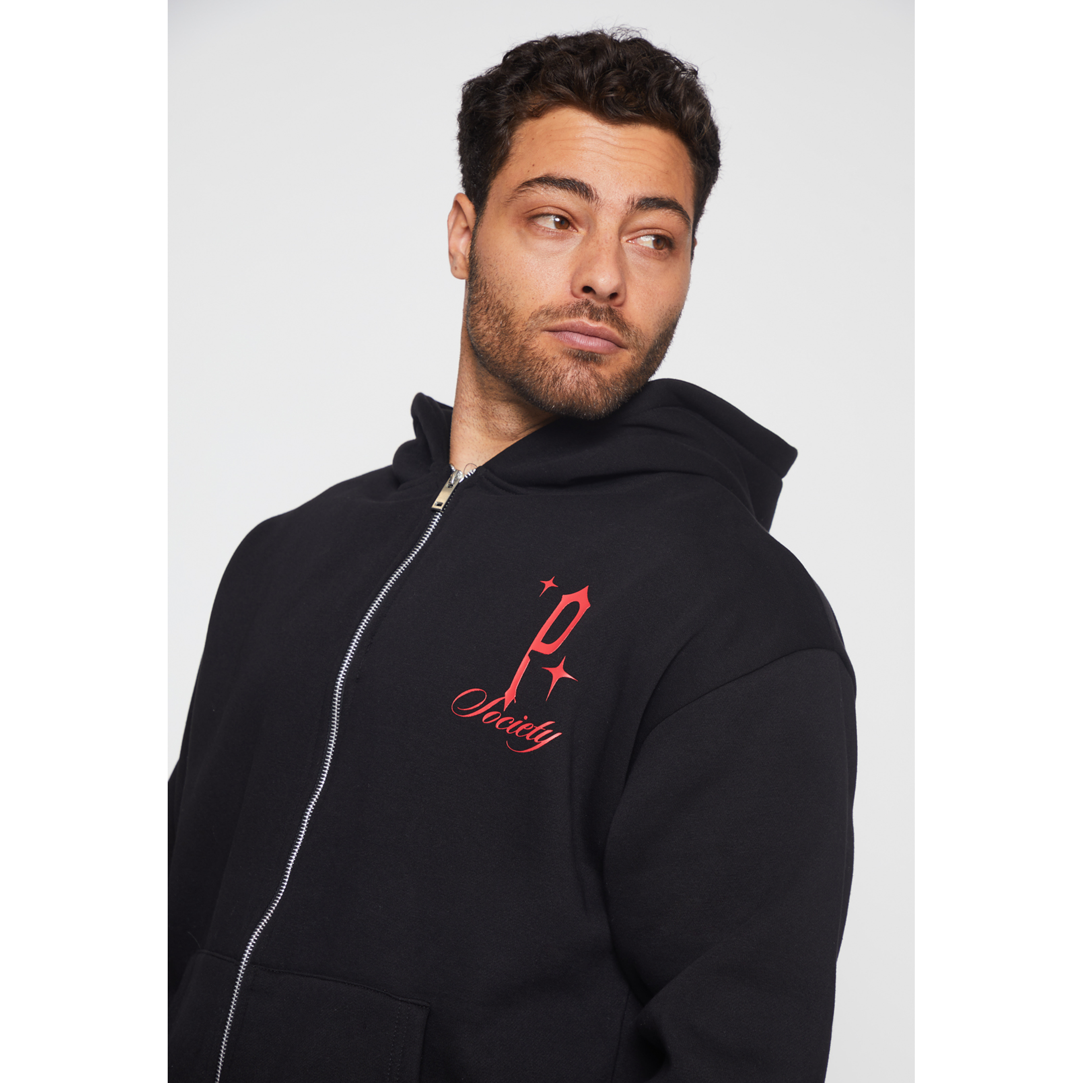 Polerón Ave Hombre Negro Familyshop 4