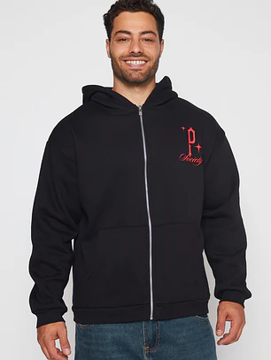 Polerón Ave Hombre Negro Familyshop
