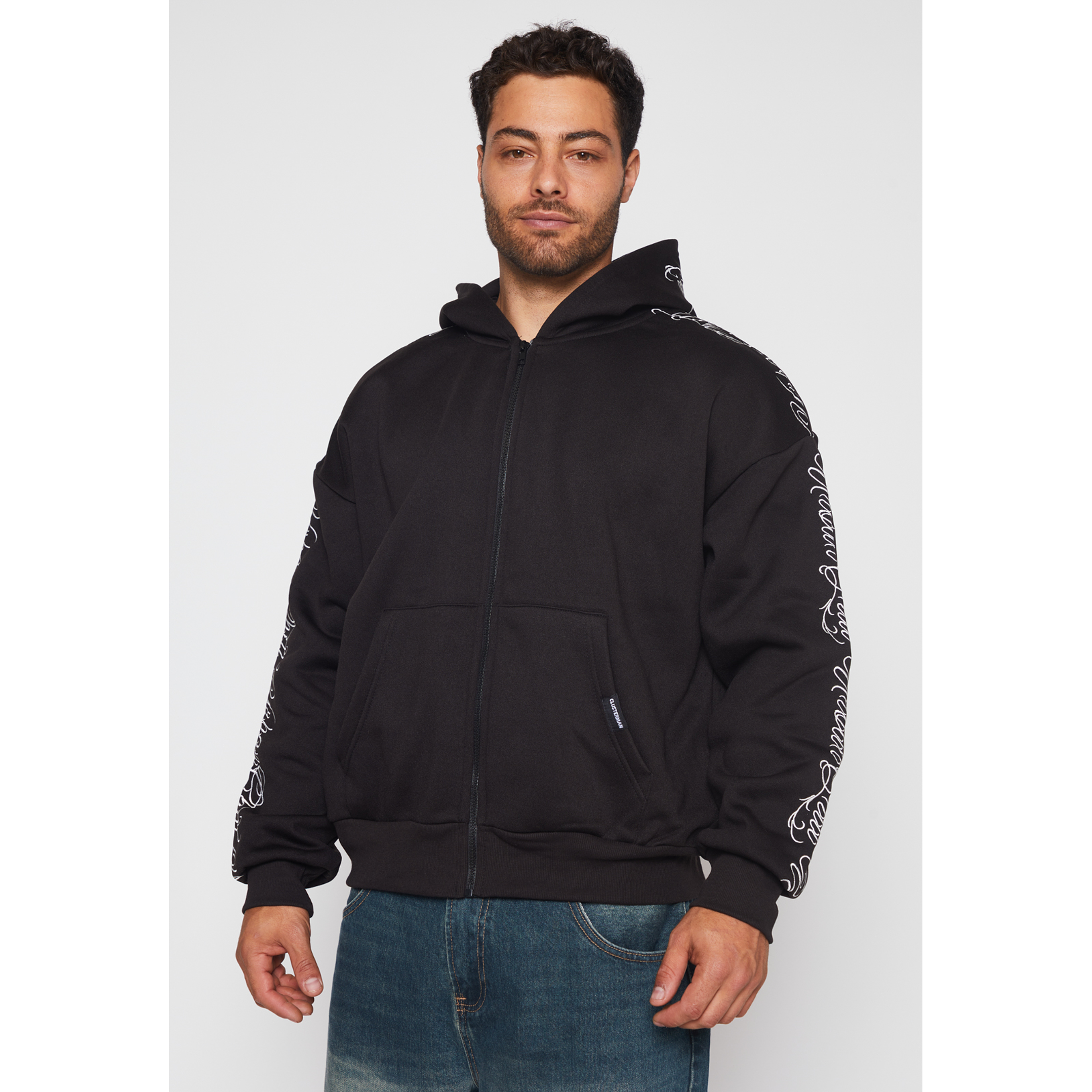 Polerón Bordado Hombre Negro Familyshop 1