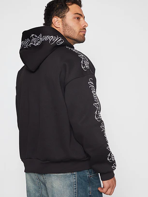 Polerón Bordado Hombre Negro Familyshop