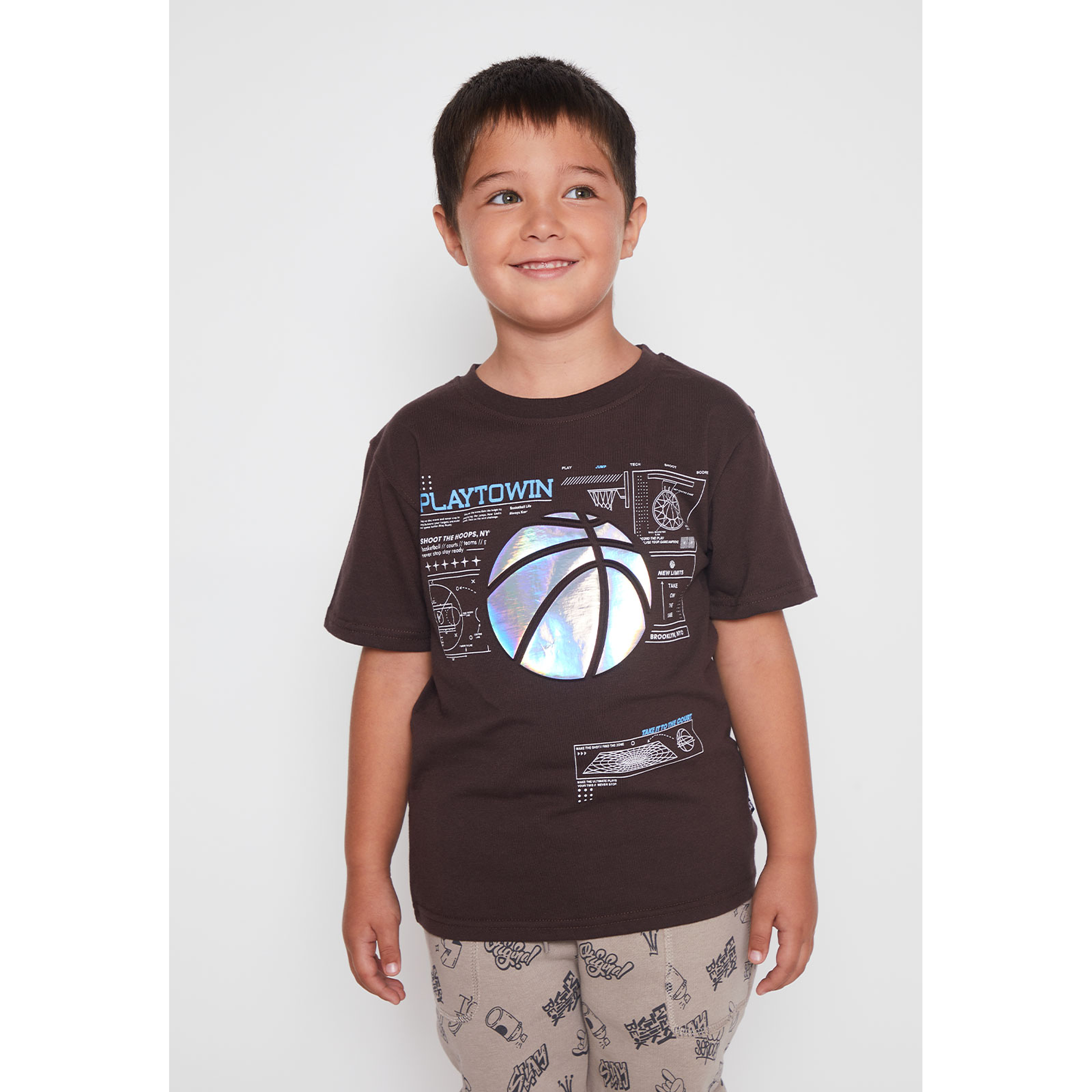 Polera Playtown Niño Café Familyshop 1