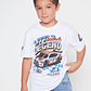 Polera Legend Racing Niño Blanco Familyshop - Miniatura 1