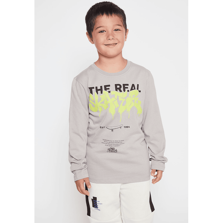 Polera SkaterNiño Gris Familyshop 1