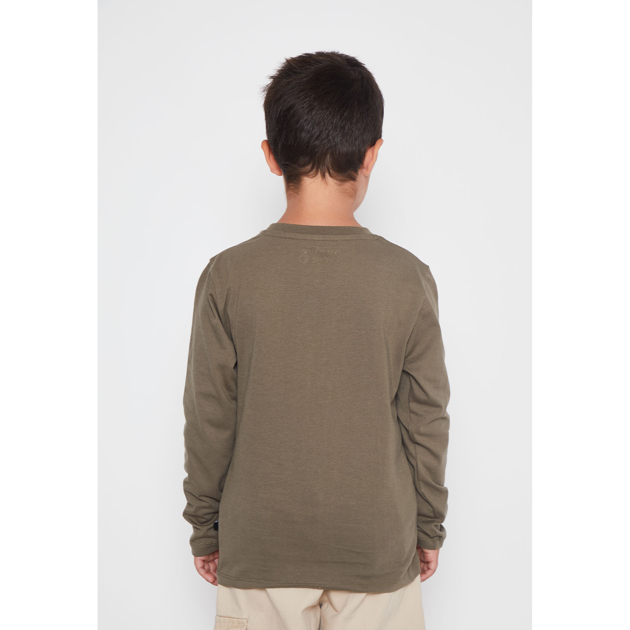 Polera Dino Triceratops Niño Verde Familyshop 3